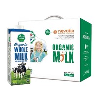Vecozuivel 乐荷 荷兰有机全脂纯牛奶1L*6盒礼盒装 3.7g优蛋白 有机认证 原装进口