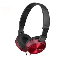 SONY 索尼 头戴式  有线耳机电脑游戏耳机 防噪 男女通用 MDR-ZX310 红色