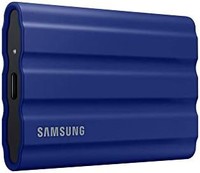 SAMSUNG 三星 T7 Shield 便携式固态硬盘 SSD - 2 TB - USB 3.2 Gen.2 外置 SSD 蓝色 (MU-PE2T0R/EU)