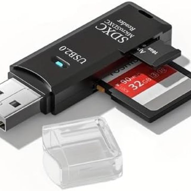 Kartell 高速 USB 3.0 - SD/SDHC 和 Micro SD 存储卡读卡器/书写器