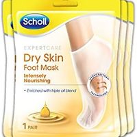 Dr.Scholl's 爽健 Scholl 足膜袜，适合干性皮肤，富含三重混合油，6 双脚膜