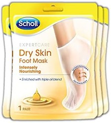 Dr.Scholl's 爽健 Scholl 足膜袜，适合干性皮肤，富含三重混合油，6 双脚膜