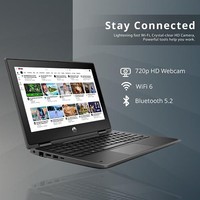HP 惠普 2022 11.6 英寸 Pro x360 Fortis G11 坚固防溢多点触控 2 合 1 笔记本电脑