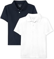 THE CHILDREN'S PLACE The Children's Place 男孩制服珠地布 Polo 衫 2 件装