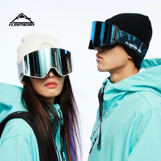 Flow Theory 滑雪眼镜护目镜滑雪装备 白框月光蓝