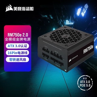 美商海盗船 RM750e 金牌全模组电源 750W