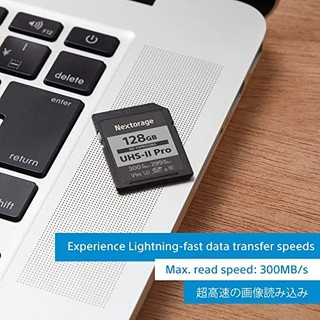 Nextorage 日本超快 v90 UHS-II SD 卡 128GB *大写入速度 299MB/s (SDXC UHS2 存储卡NX-F2PRO)