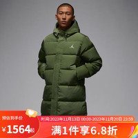 耐克  yysports  AS M J ESS STMT DOWN PARKA运动休闲长款羽绒服 FB7314-340 M