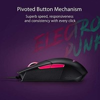 ASUS 华硕 光电游戏鼠标- ROG Strix Impact II 电子朋克版 | 6,200 DPI 传感器 | PC 有线游戏鼠标