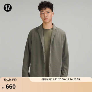 lululemon 丨Gridliner™ 男士拉绒西装外套 LM3DTAS 杂色角豆棕 XS