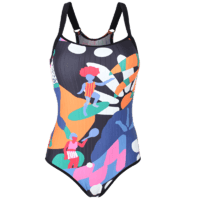 SANQI 三奇 竞速泳衣女2023年新款超性感显瘦专业运动游泳馆专用连体三角泳装