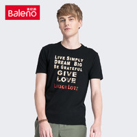 Baleno 班尼路 男装印花T恤（基本字母篇）/非质量问题不退不换