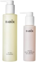 babor 芭宝 油性肌肤清洁套装 包括Hy-Öl清洁液和Hy-Öl增强平衡草本提取物 用于深层清洁 共2件