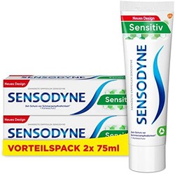 SENSODYNE 舒适达 敏感氟化牙膏 两件装 2 × 75 毫升 日常牙膏 适用于*敏感牙齿