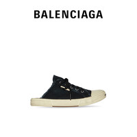 BALENCIAGA巴黎世家PARIS女士洗旧效果运动穆勒鞋