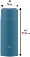 ZOJIRUSHI 象印 水壶 螺旋式 不锈钢杯 SM-MA25-AM 250ml 午夜蓝
