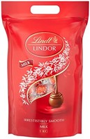 Lindt 瑞士莲 Lindor 全脂牛奶混合口味巧克力球 独立包装的巧克力球 含有全脂牛奶，焦糖，双倍牛奶和开心果味，1袋装(1 x 1kg)