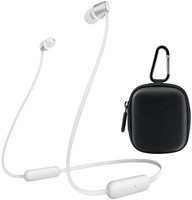 SONY 索尼 WI-C310 无线入耳式耳机,白色(WIC310/W)带硬壳耳机套套装
