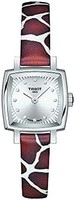 TISSOT 天梭 女式 小可爱系列 316L 不锈钢表壳瑞士石英手表,白色,棕色,合成材质,9(T0581091703600)