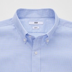 UNIQLO 优衣库 男装 精纺易打理弹力修身格子衬衫 462304