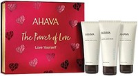 AHAVA 艾哈佛 Love Yourself,AHAVA 矿物护手霜,身体乳液和沐浴露 3 x 100 毫升,3.3 液体盎司