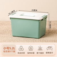 Citylong 禧天龙 漏洞价！ ！收纳箱加厚大号绿色5.2L（带提手）