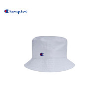 CHAMPION 冠军 渔夫帽夏季刺绣小C运动遮阳帽子男女同款 白色 S-M