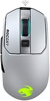 ROCCAT 冰豹 Kain 202 AIMO RGB 游戏鼠标（16,000 DPI Owl-Eye 传感器，无线，Titan Click 技术），白色