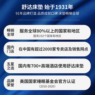 Serta 舒达 床垫 榻榻米床垫宿舍单双人薄床褥垫子凝胶记忆棉 舒达盒子 凝胶记忆绵 150*200*5cm