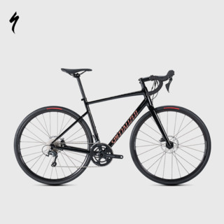 SPECIALIZED闪电 ALLEZ E5 DISC SPORT碳纤维前叉公路自行车 光泽柏油黑 44