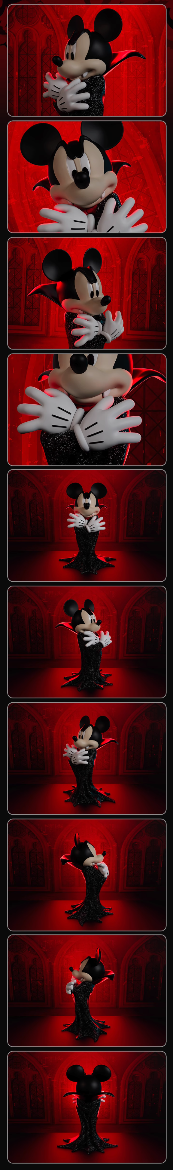 SOAP STUDIO 迪士尼 米奇老鼠系列 吸血鬼造型人偶