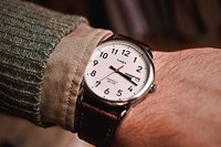 TIMEX 天美时 Easy Reader 38 毫米皮革表带手表