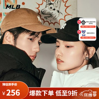 MLB 男女同款帽子 休闲运动鸭舌帽软顶棒球帽 3ACP7701N-50BGD 纽约洋基队/深米色 F-帽围可调节