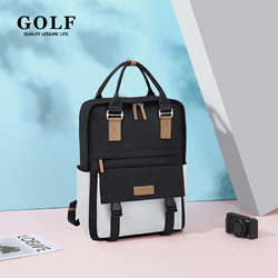 GOLF 高尔夫 运动双肩包电脑包户外旅行 款式5-黑配白（买一赠一）