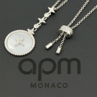APM Monaco 摩纳哥APM Monaco·星星贝母锁骨链吊坠银饰AC3965XNA