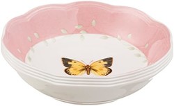 LENOX 806739 Butterfly Meadow 4件式甜点碗具组，1.65磅（约748.43克），多