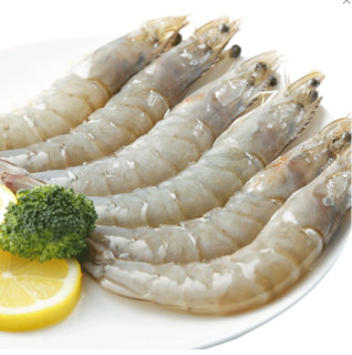 浓鲜时光 盐冻大号白虾冻虾船冻虾基围虾 海鲜水产 净重1.65kg