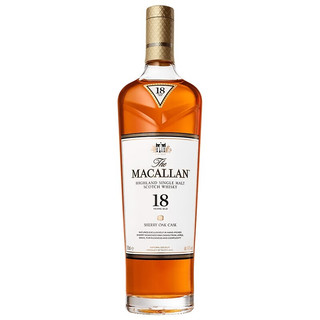 麦卡伦（MACALLAN）12年\15年\18年 单一麦芽威士忌  行货带码 18年雪莉桶原箱6瓶装