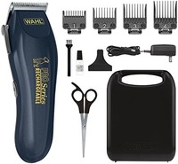 WAHL Deluxe Pro 系列无线锂离子剪刀套件 给狗狗美容，配有重型电机、自磨刀片和 2 小时运行时间