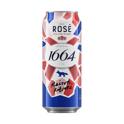 Kronenbourg 1664凯旋 1664桃红啤酒500ml*1罐经典小麦桃红啤酒单罐嘉士伯