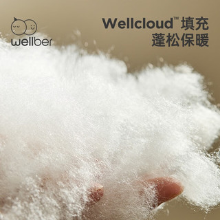 Wellber 威尔贝鲁 婴儿睡袋新疆棉2023儿童纯棉分腿睡袋棉秋冬防踢被子保暖厚款 熊猫森林(160g)适合10-15℃ 75cm(身高80-90cm)