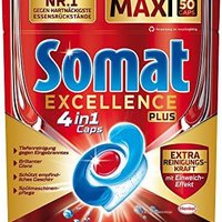 Somat Excellence PLUS 4 合 1 洗碗机洗涤剂（50 粒）