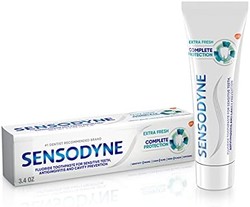 SENSODYNE 舒适达 多重保护牙龈痛的敏感牙膏，敏感牙齿防护，特别清爽 - 3.4盎司（约96.4克）