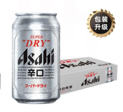 Asahi 朝日啤酒 朝日Asahi朝日啤酒（超爽生）10.9度 330ml*24听 整箱装 年货送礼