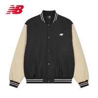 new balance NB23男款秋冬潮流棒球服夹棉运动外套保暖棉服 BK AMJ33332 2XL