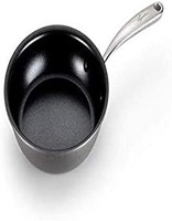 拉歌蒂尼 Nera 硬质阳极氧化不粘锅 8.5 英寸 约 22cm 煎锅，洗碗机安全炊具，灰色