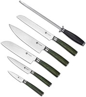 HexClad 6 件套必备厨房刀套装 全柄日本大马士革不锈钢刀
