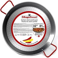 magefesa 碳 / 珐琅钢 paella 平底锅 银色 32 Inch