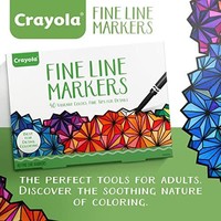 Crayola 绘儿乐 细勾线笔套装，彩色，16 x 21.84 x 3.04 cm