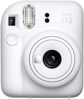 FUJIFILM 富士 Check Instant Camera Instax Mini 12 Clay White